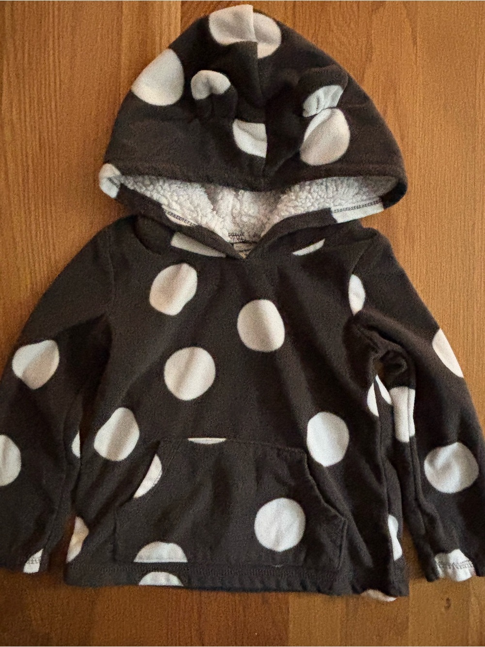 3T Carter’s Fleece Polka Dot Hoodie